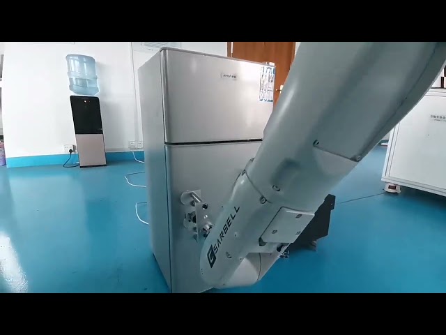 filmy firmowe O Robotic arm for microwave door durability test