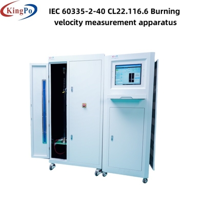 IEC 60335-2-40 CL22.116.6 Urządzenie do pomiaru prędkości spalania o przyjaznej konstrukcji